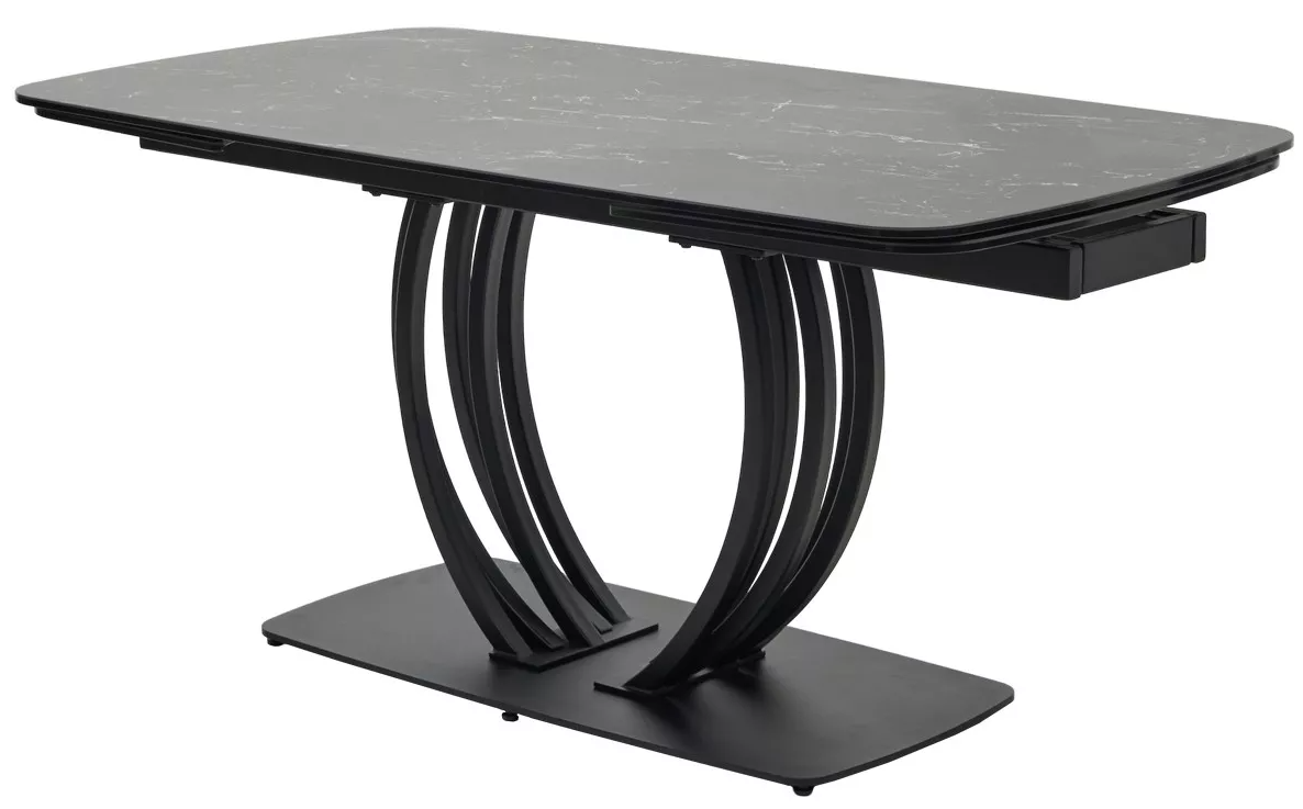 Стол MATERA 160 Керамика (Черный)